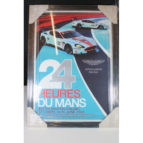 410 - Collection of Formula One related items to include a signed 24 Heures du mans 15th June 2008 signed ... 