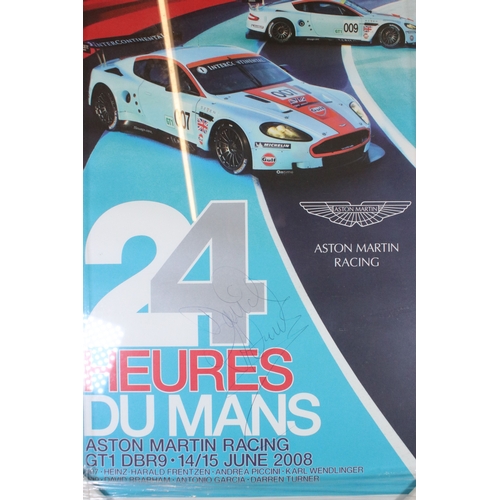 410 - Collection of Formula One related items to include a signed 24 Heures du mans 15th June 2008 signed ... 