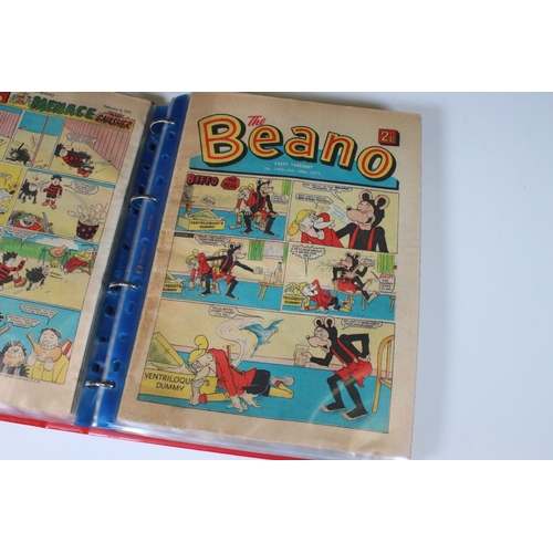 411 - Large collection of 1970s and 1980s Beano comics. 2 boxes.