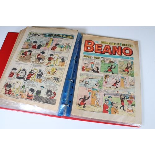 411 - Large collection of 1970s and 1980s Beano comics. 2 boxes.