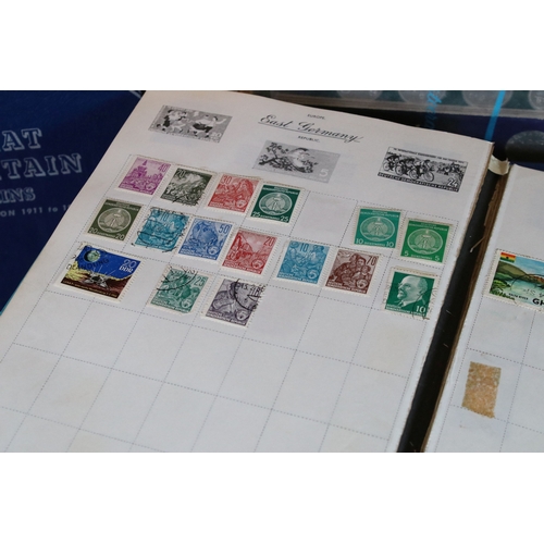 412 - Collection of world stamps and coins, stamps mostly in albums to dating from 19th Century onwards in... 