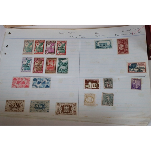 412 - Collection of world stamps and coins, stamps mostly in albums to dating from 19th Century onwards in... 