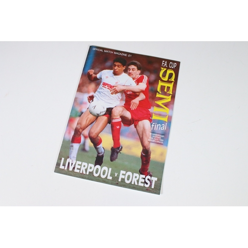 417 - 1989 FA Cup Semi-Final programmes - three FA Cup semi-final programmes, including one FA Cup semi-fi... 