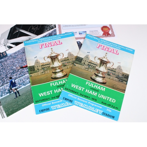 418 - 1975 FA Cup Final West Ham United v Fulham - FA Cup Final programmes, FA Cup Final programmes, FA Cu... 