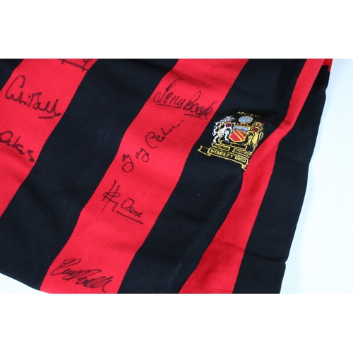 422 - Replica shirt for Manchester City's 1969 FA Cup Final v Leicester City, signed by all 11 City player... 