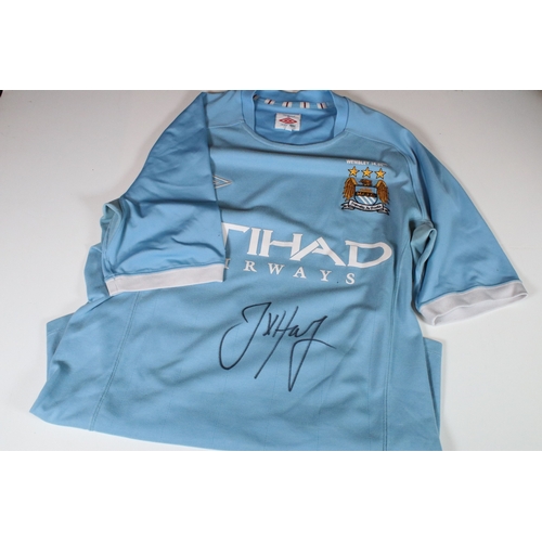 424 - Manchester City 2011 FA Cup winners - Manchester City shirt for the 2011 Final signed by Joe Hart (K... 