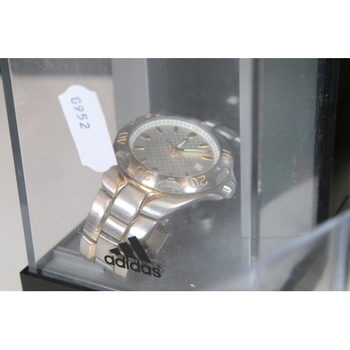 334 - A collection of gents wristwatches to include a Tissot 1853 PRC 100 together with Accurist and Adida... 