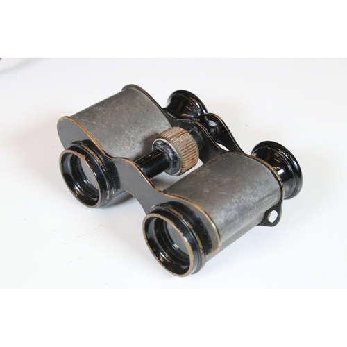 382 - Three pairs of vintage binoculars to include Prisma field binoculars together with optical collectab... 