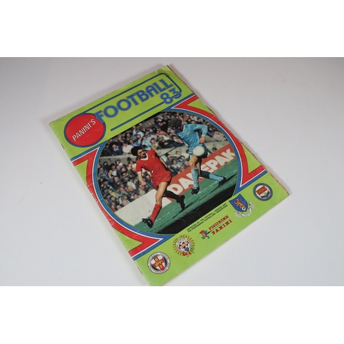 388 - Football Stickers - Five Panini football sticker albums to include Football 83, 84, 86, 87 & 89, all... 