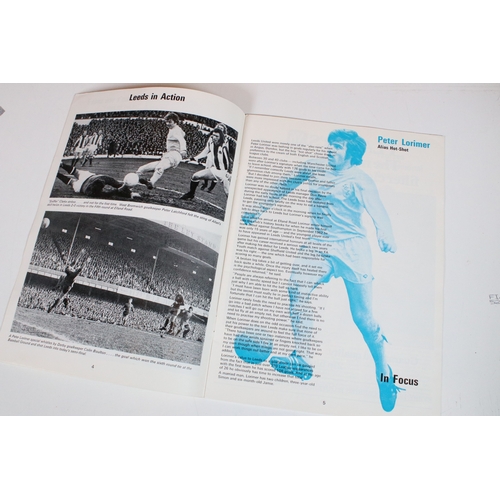 435 - 1973 FA Cup Final Leeds v Arsenal - FA Cup semi-final programme, tickets and signed photos