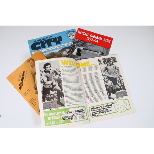 438 - 1974 League Cup Final Manchester City v Wolverhampton Wanderers - League Cup Final programmes, Leagu... 