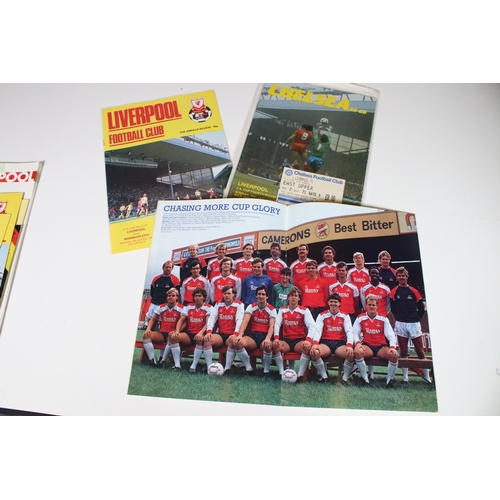 439 - 1986 FA Cup Final Everton v Liverpool - FA Cup Final programme, semi-final programmes included in a ... 