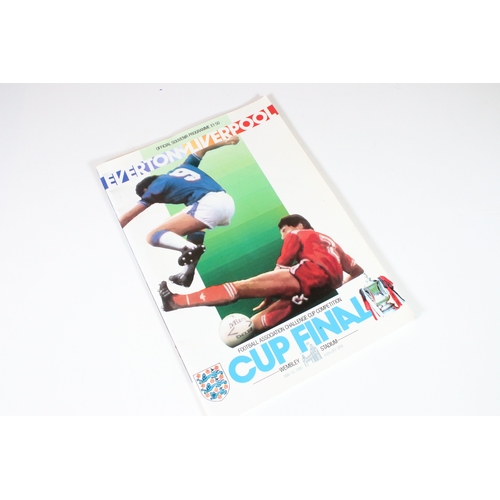 439 - 1986 FA Cup Final Everton v Liverpool - FA Cup Final programme, semi-final programmes included in a ... 