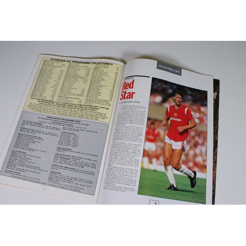 442 - 1985 FA Cup Final Everton v Manchester United - FA Cup Final programme, FA Cup Final ticket, FA Cup ... 