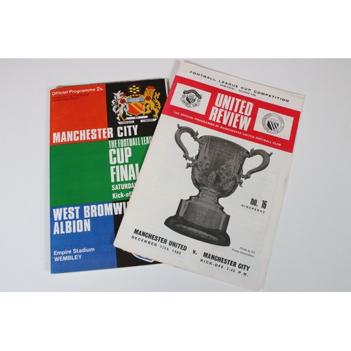 443 - 1970 League Cup Final Manchester City v West Bromwich Albion - League Cup Final programmes, League C... 