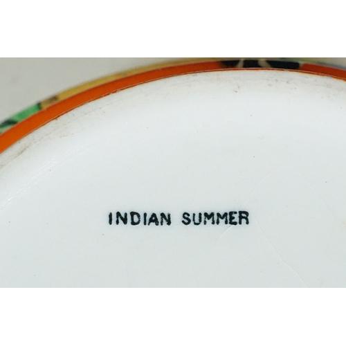 12 - Clarice Cliff for Wilkinson Ltd 'Indian Summer' hand painted Art Deco bowl, H 6cm, diameter 17cm