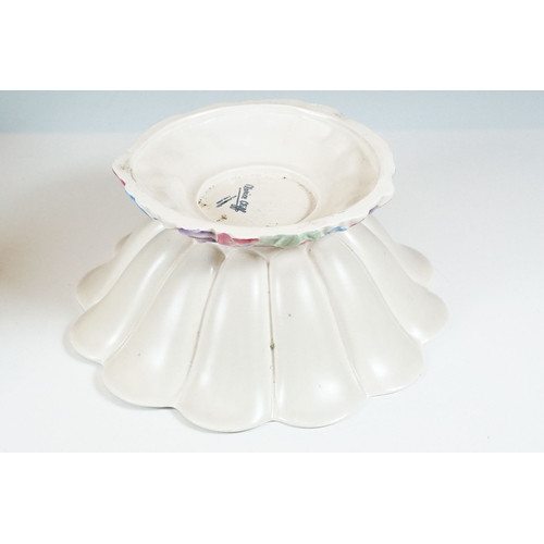 42 - Group of Clarice Cliff to include a fluted floral footed flower bowl in 'My Garden' design 832, rais... 