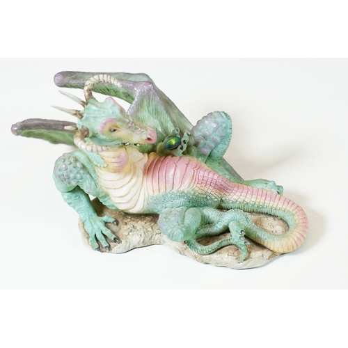 43 - Collection of Danbury Mint mythical dragon figurines to include Fabulous Dragons Tambrath, Dragon of... 