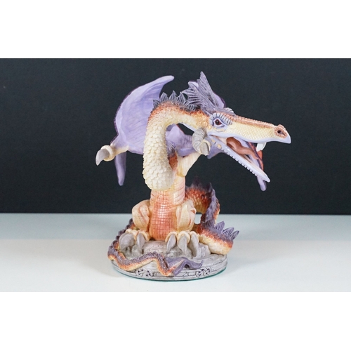 43 - Collection of Danbury Mint mythical dragon figurines to include Fabulous Dragons Tambrath, Dragon of... 