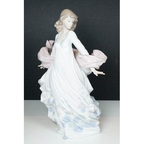 50 - Selection of Lladro lady figurines to include girl with umbrella 7636. Cinderella's lost slipper 482... 