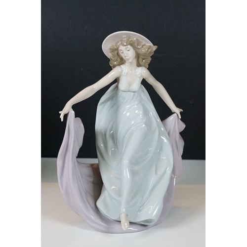 50 - Selection of Lladro lady figurines to include girl with umbrella 7636. Cinderella's lost slipper 482... 