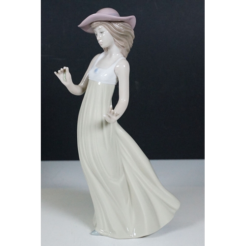 50 - Selection of Lladro lady figurines to include girl with umbrella 7636. Cinderella's lost slipper 482... 