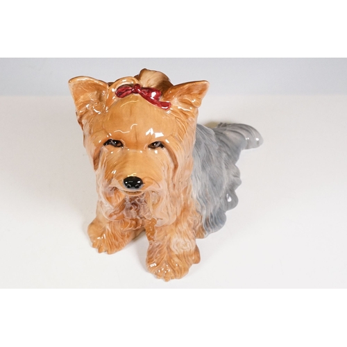 62 - Beswick large Yorkshire Terrier 2377 figurine, H 25.5cm