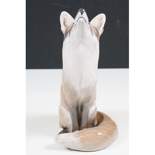 82 - Large Royal Copenhagen fox figurine, H 27cm