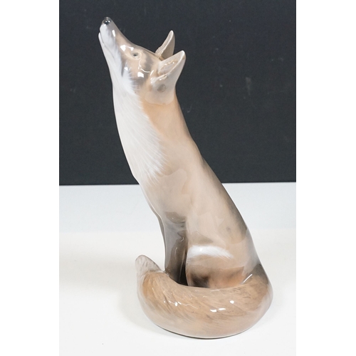 82 - Large Royal Copenhagen fox figurine, H 27cm