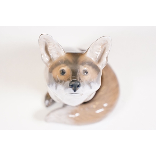 82 - Large Royal Copenhagen fox figurine, H 27cm