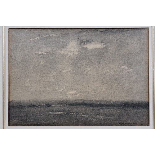 586 - David Murray Smith (British/Scottish, 1865 - 1952), 'Evening', charcoal, signed lower right, titled ... 