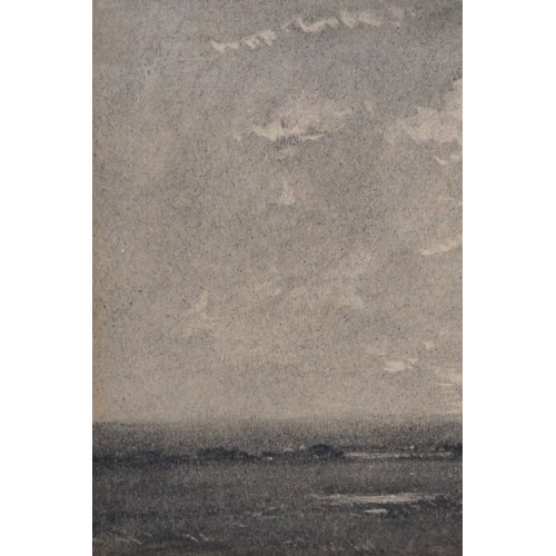 586 - David Murray Smith (British/Scottish, 1865 - 1952), 'Evening', charcoal, signed lower right, titled ... 