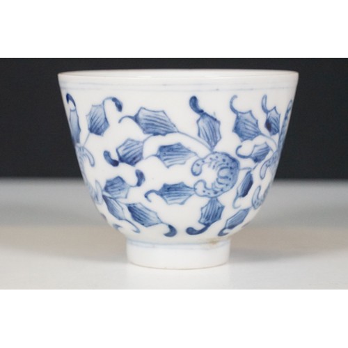 76 - Collection of 19th Century Chinese blue and white ceramics to include an oval dish hand painted with... 