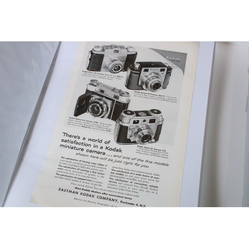 397 - Advertising - Kodak archive, a collection of exclusively Kodak magazine advertisements dating from 1... 