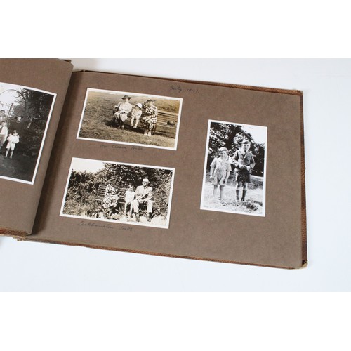 413 - Collection of photo albums to include a Victorian example including Victorian and 20th Century famil... 