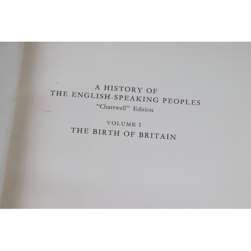 425 - Winston Churchill - ' A History of the English Speaking Peoples ' in four volumes, published by the ... 