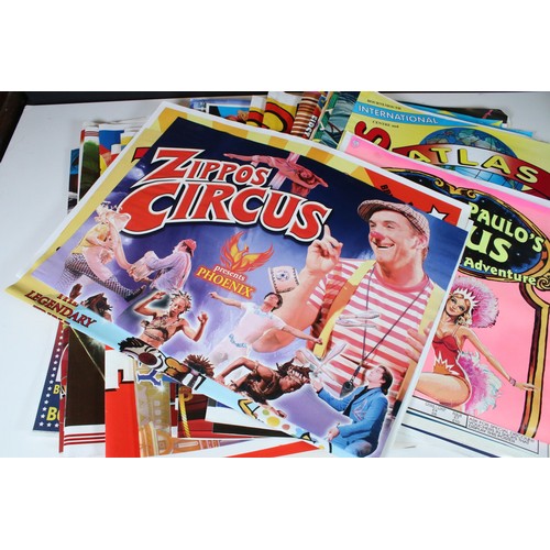 429 - Collection of 20th century circus posters to include Jay Miller, Bobby Roberts, Billy Smarts, Moscow... 