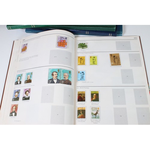 428 - Collection of mostly German stamps to include two albums of Great British QEII used stamps, an album... 