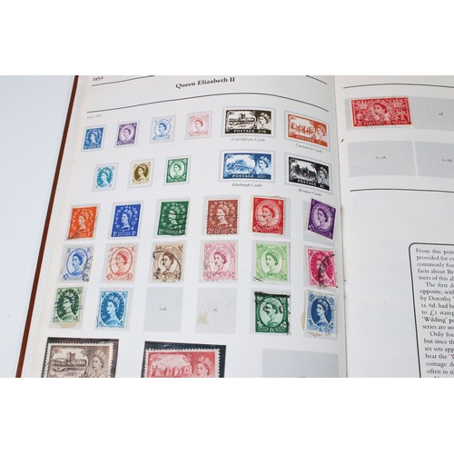 428 - Collection of mostly German stamps to include two albums of Great British QEII used stamps, an album... 