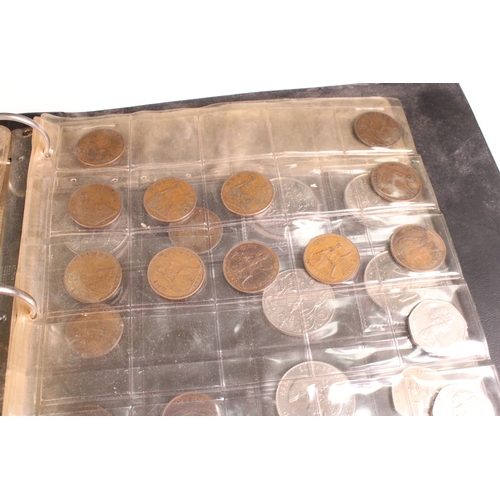 226 - A collection of ,mainly British pre decimal coins contained within a collectors album to include a g... 