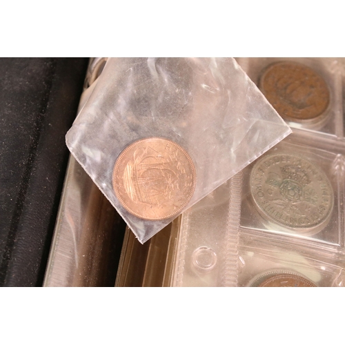 226 - A collection of ,mainly British pre decimal coins contained within a collectors album to include a g... 