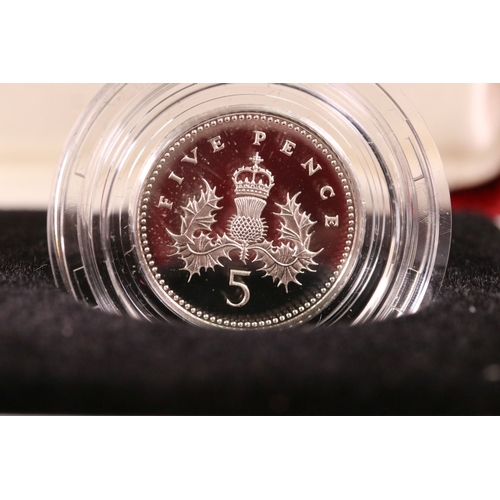 211 - A collection of three Royal Mint United Kingdom silver proof two coin sets to include 1990 five penc... 