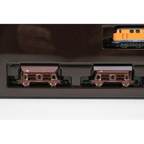 27 - Two boxed Marklin Mini Club Z gauge train packs including 81411 Hopper Wagon Train Pack and 86552 DB... 