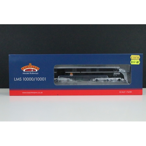 1 - Two boxed Bachmann OO gauge locomotives to include 31-998 LMS 10001 BR Black & Chrome early emblem a... 