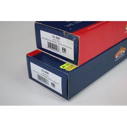 1 - Two boxed Bachmann OO gauge locomotives to include 31-998 LMS 10001 BR Black & Chrome early emblem a... 