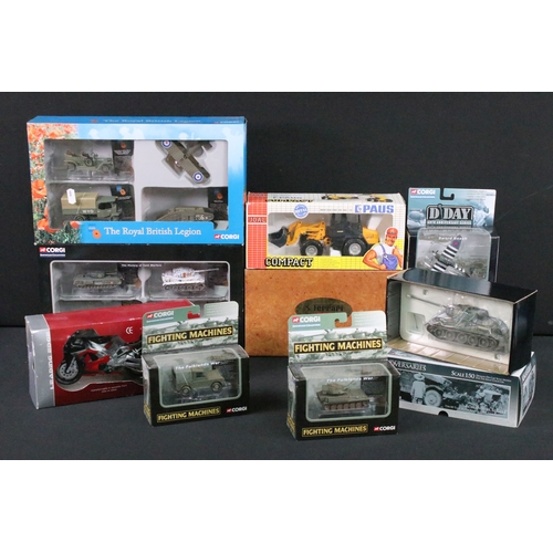 1192 - Six boxed Corgi War related diecast models featuring 2 x Fighting Machines The Falklands War models ... 
