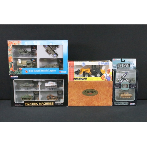1192 - Six boxed Corgi War related diecast models featuring 2 x Fighting Machines The Falklands War models ... 