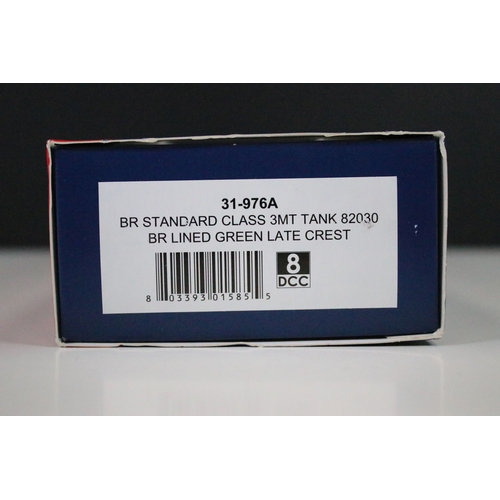 15 - Boxed Bachmann OO gauge 31-979A BR Standard Class 3MT Tank 82030 BR Lined green late crest locomotiv... 
