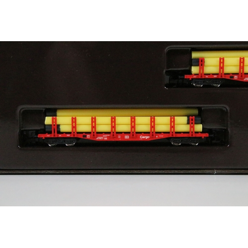 27 - Two boxed Marklin Mini Club Z gauge train packs including 81411 Hopper Wagon Train Pack and 86552 DB... 