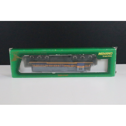 46 - Six boxed HO gauge locomotives to include 2 x Tramline 931-308 EMD F40PH Via Rail, 2 x Proto 1000 Se... 